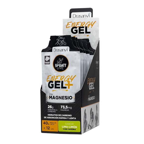 Gel Energético Plus Cafeína Lima Limão 40g - Sport Live - Crisdietética