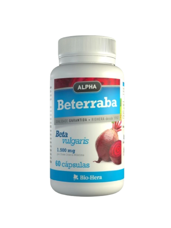 Alpha Beterraba - 60 Cáps - Bio-Hera - Crisdietética