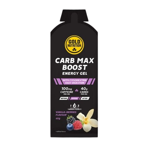 Carb Max Boost Energy Gel Baunilha & Frutos Vermelhos 60 Gr - GoldNutrition