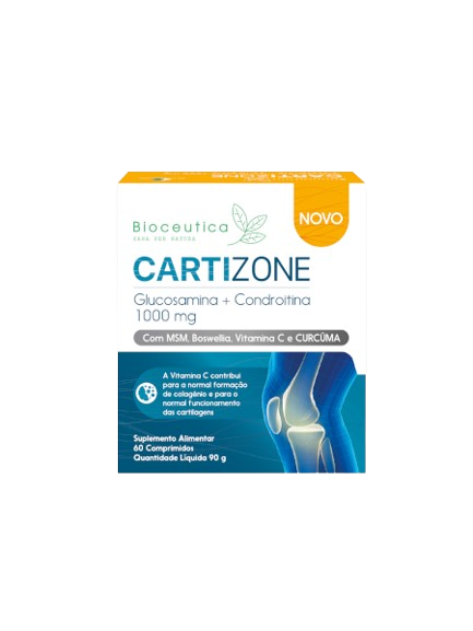 Cartizone Glucosamina + Condroitina – 60 Comp – Biocêutica