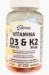 Vitamina D3 & K2 60 Gomas - Natiris