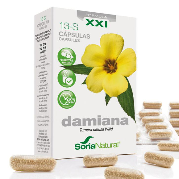 Damiana 30 cápsulas - Soria Natural