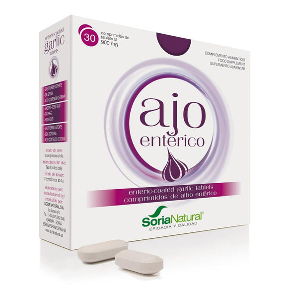 Alho Entérico 30 comprimidos - Soria Natural