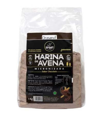 Farinha de Aveia c/sabor a Chocolate Sport Live 1 kg – Drasanvi - Crisdietética