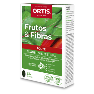 Frutos e Fibras Forte 24 Comprimidos - Ortis - Crisdietética