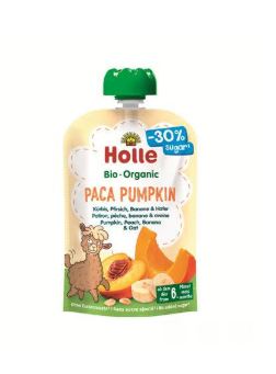 Puré de Abóbora Pêssego Banana & Aveia 100 Gr - Holle