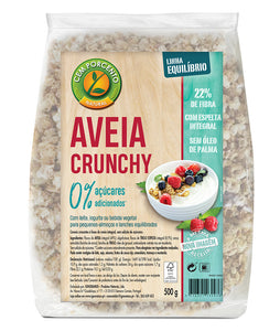 Aveia e Espelta + Crunchy S/ Açúcar 500g- Cem porcento - Crisdietética