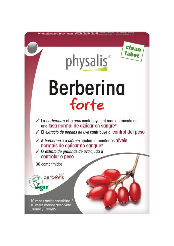 Berberina Forte 30 Comprimidos - Physalis - Crisdietética