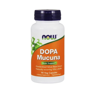 Dopa Mucuna 90 cápsulas - Now