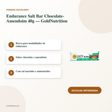 Endurance Salt Bar Chocolate-Amendoim 40g — GoldNutrition — imagem 2