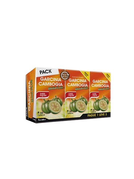 PACK Garcinia Gambogia Maxi-plus 30+30+30 cápsulas - Fharmonat