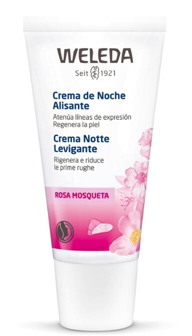 Creme de Noite Alisador de Rosa Mosqueta 30ml - Weleda - Crisdietética