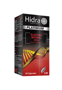 Hidra+ Platinium Elastina Retinol Q10 30 Cápsulas - CHI