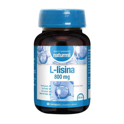 L-lisina 800 Mg 60 Comp - Naturmil - Crisdietética