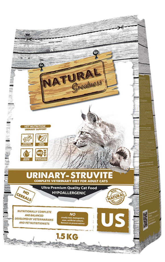 Vet Dry Diet Cat Urinary Struvite 1,5kg - Natural Greatness - Crisdietética