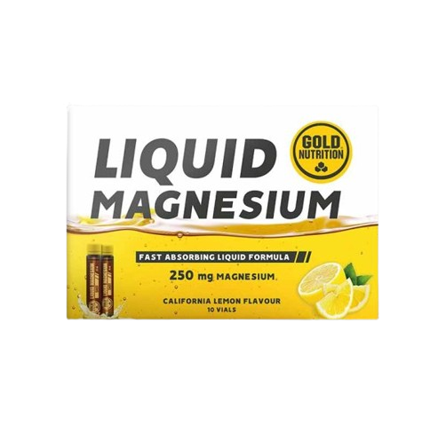 Magnesium 250mg 10 Ampolas - GoldNutrition - Crisdietética