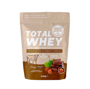Total Whey 260g - Chocolate Hazelnut - GoldNutrition - Crisdietética
