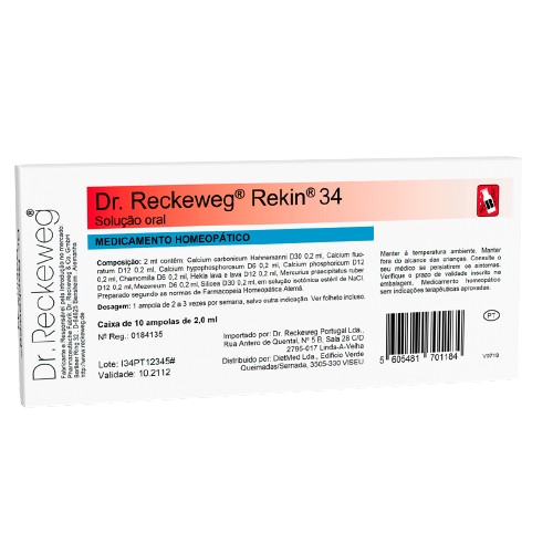 Dr. Reckeweg Rekin 34 - 10 x 2 ml Ampolas