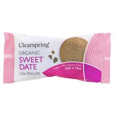 Biscoitos Aveia com Tâmaras Bio 40g - Clearspring