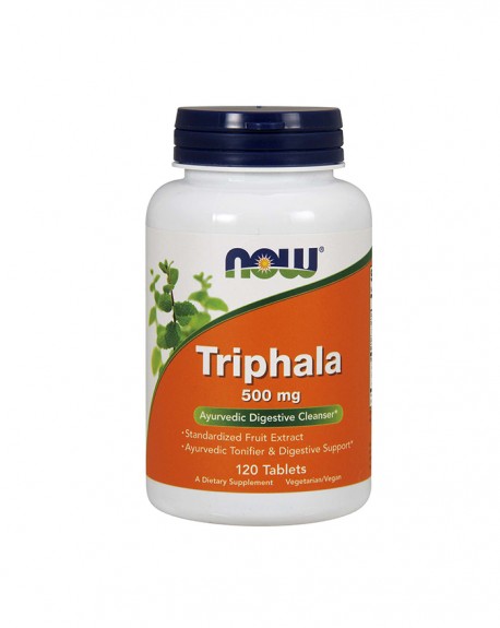 Triphala 500mg 120 Comprimidos - Now - Crisdietética