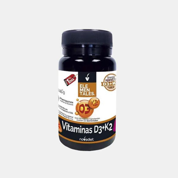 Vitamina D3+K2 60 cápsulas - Elementares