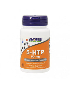 NOW 5-HTP 50mg 30 Cápsulas vegetais - Celeiro da Saúde Lda