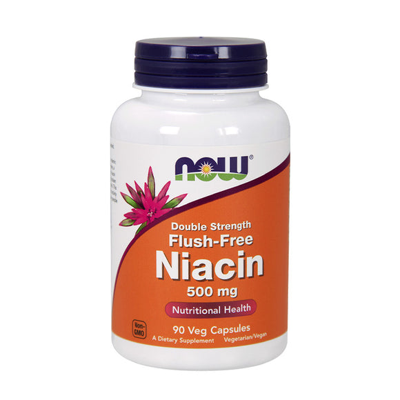 Niacin Flush Free 500mg 90 Cápsulas - Now - Crisdietética