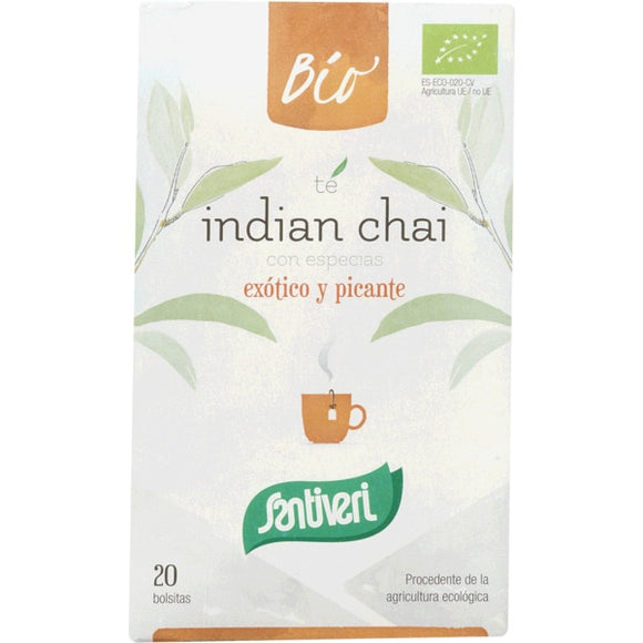 Sanaflor Chá Indian Chai Biológico 20 Saquetas - Santiveri - Crisdietética