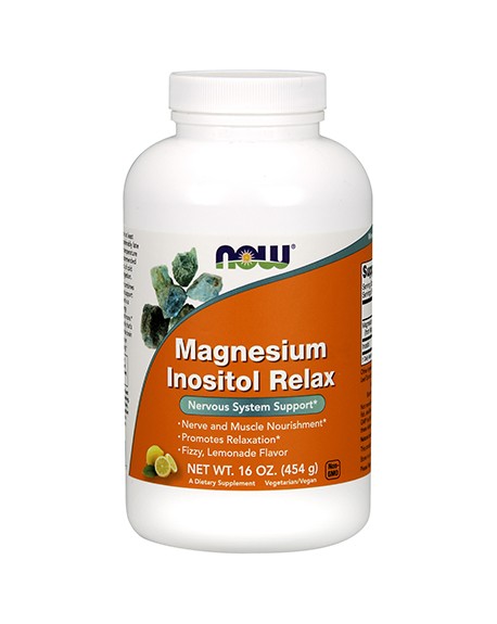 NOW Magnesium Inositol Relax 454g - Celeiro da Saúde Lda