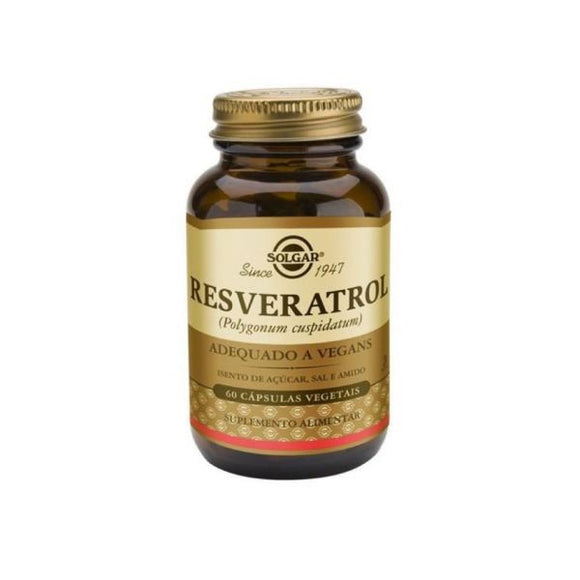 Resveratrol 100mg 60 Cápsulas Vegetais - Solgar - Crisdietética