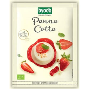 Panna Cota Biológico Sem Glúten 36g - Byodo - Crisdietética