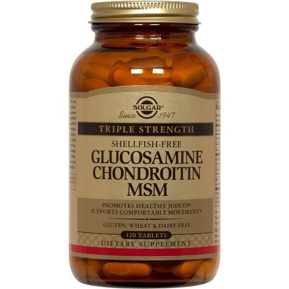 Glucosamina+ Condroitina+ MSM 120 Comprimidos - Solgar - Crisdietética