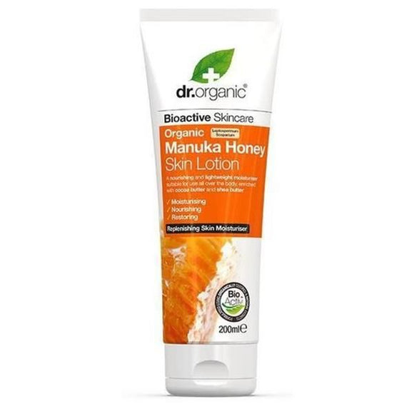 Loção Corporal Mel de Manuka 200ml - Dr.Organic - Crisdietética