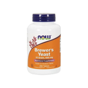 Brewers Yeast 650mg 200 comprimidos - Now - Crisdietética