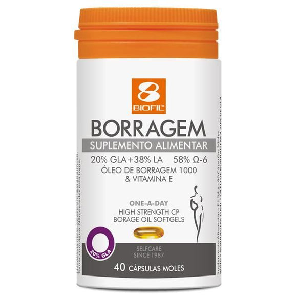 Borragem 1000 40 Cápsulas - Biofil - Crisdietética