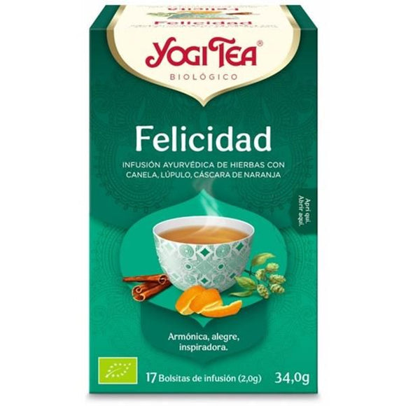 Infusão Felicidade 17 Saquetas - Yogi Tea - Crisdietética