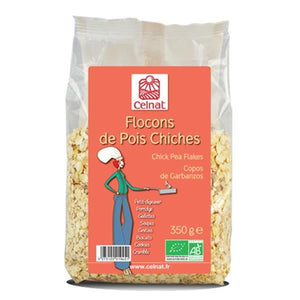 Flocos de Grão de Bico 350g - Celnat - Crisdietética