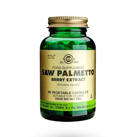 Saw Palmetto Berry Extract 60 Cápsulas - Solgar - Crisdietética