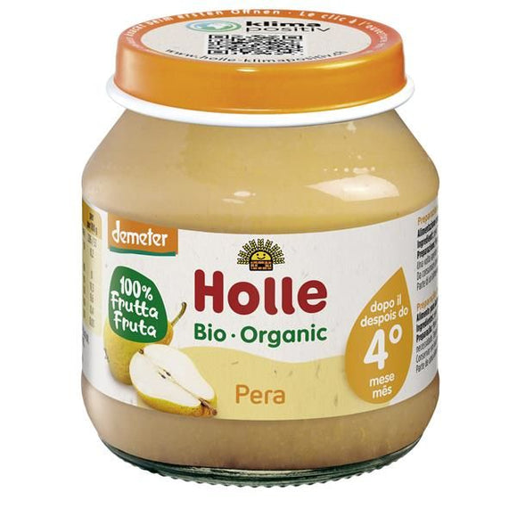 Puré de Pêra Biológico 4M 125g - Holle - Crisdietética