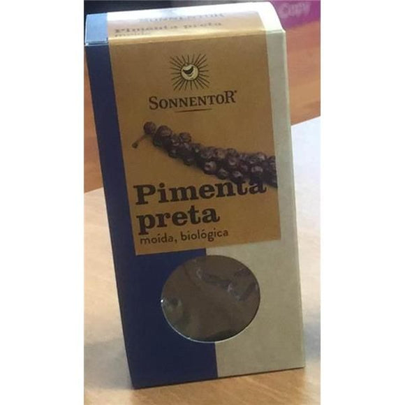 Pimenta Preta Moída Biológica 50g - Sonnentor - Crisdietética