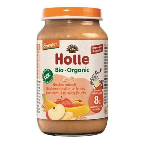 Puré de Muesli e Frutas Biológico 8M 220g - Holle - Crisdietética