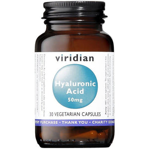 Ácido Hialurônico 50mg 30 Cápsulas - Viridian - Crisdietética