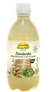 Kombucha Gengibre e Menta 330ml - Grano Vita - Crisdietética