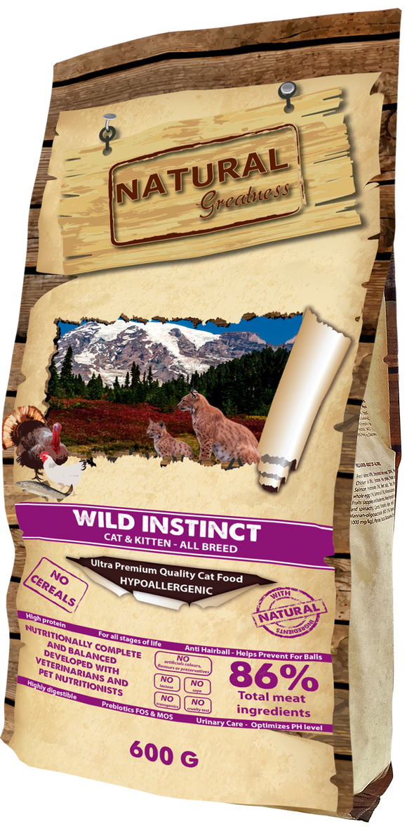 Natural Greatness Cat Wild Instinct 600g - Crisdietética