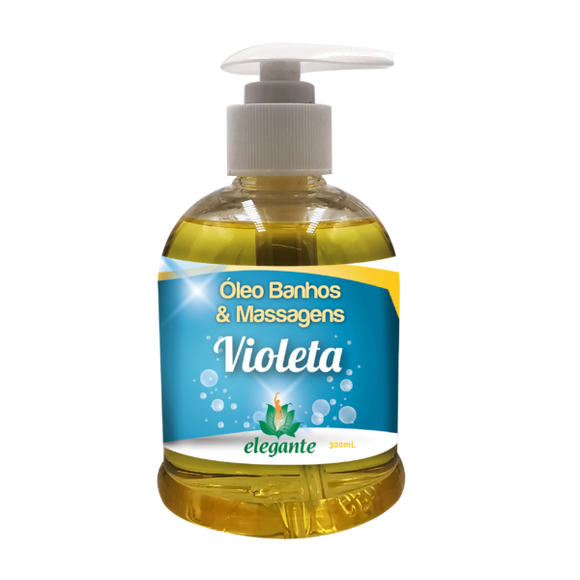 Óleo Banhos e Massagens Violeta 300ml - Elegante - Crisdietética