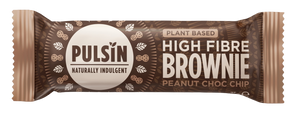 Peanut Choco Chip Raw Chocolate Brownie 35g - Pulsin - Crisdietética