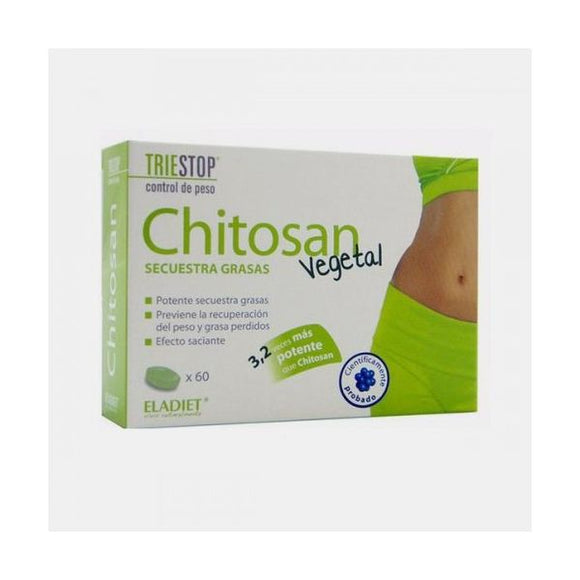 Triestop Chitosan Vegetal 640mg 60 Comprimidos Eladiet - Crisdietética