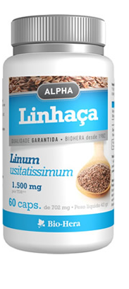 LINHAÇA ALPHA 1500MG 60 CÁPSULAS - BIO-HERA - Crisdietética