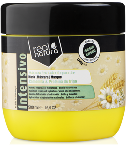 Máscara S/Sal Pro-Loiro Reparação 500ml - Real Natura - Crisdietética