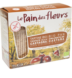 Pão Flores Castanha Sem Glúten Bio 150g - Le Pain Des Fleurs - Crisdietética